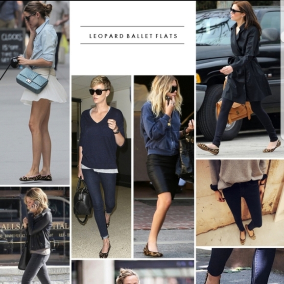 ** LAST 1 LEFT ** Leopard print slip on flats - Picture 2 of 8